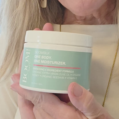 Boomsilk® Face Moisturizer Cream 8 oz | Rejuvenating Face Lotion, For Mature Skin, Olive Oil, Beeswax & Honey, Hydrating Body Lotion for Women